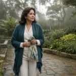 Mujer colombiana atravesando un duelo con serenidad y apoyo
